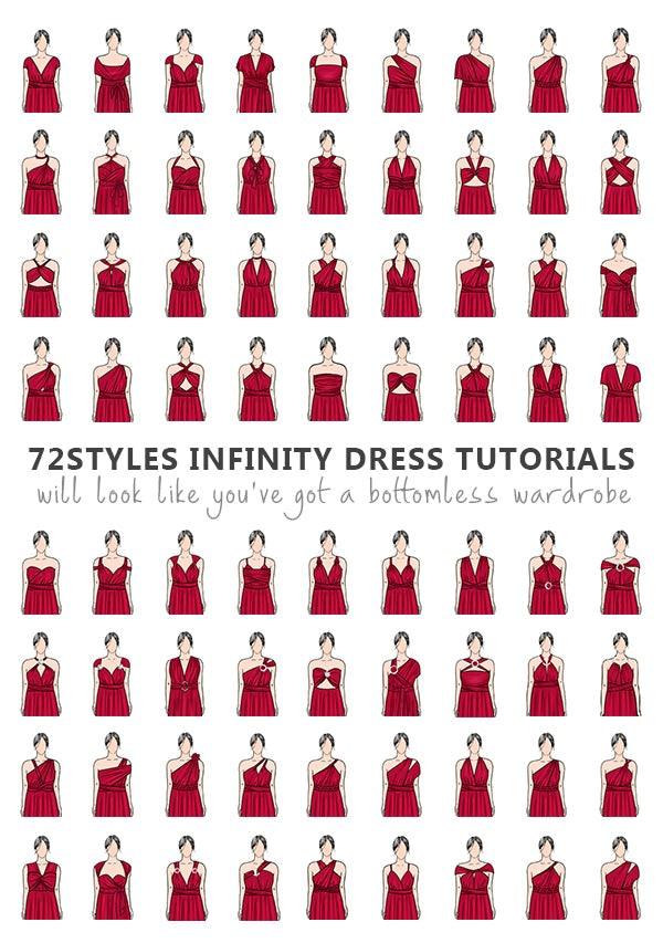 72 styles de Tutoriels pour la robe Infinity au format PDF – InfinityDress .com