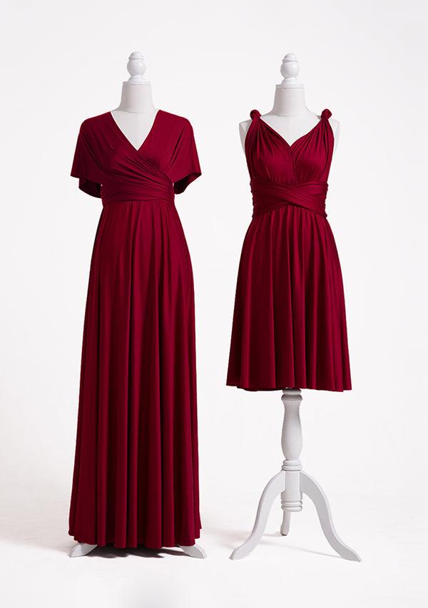 TDY Peach Maxi / Short Bridesmaid Dress Convertible Dress Infinity