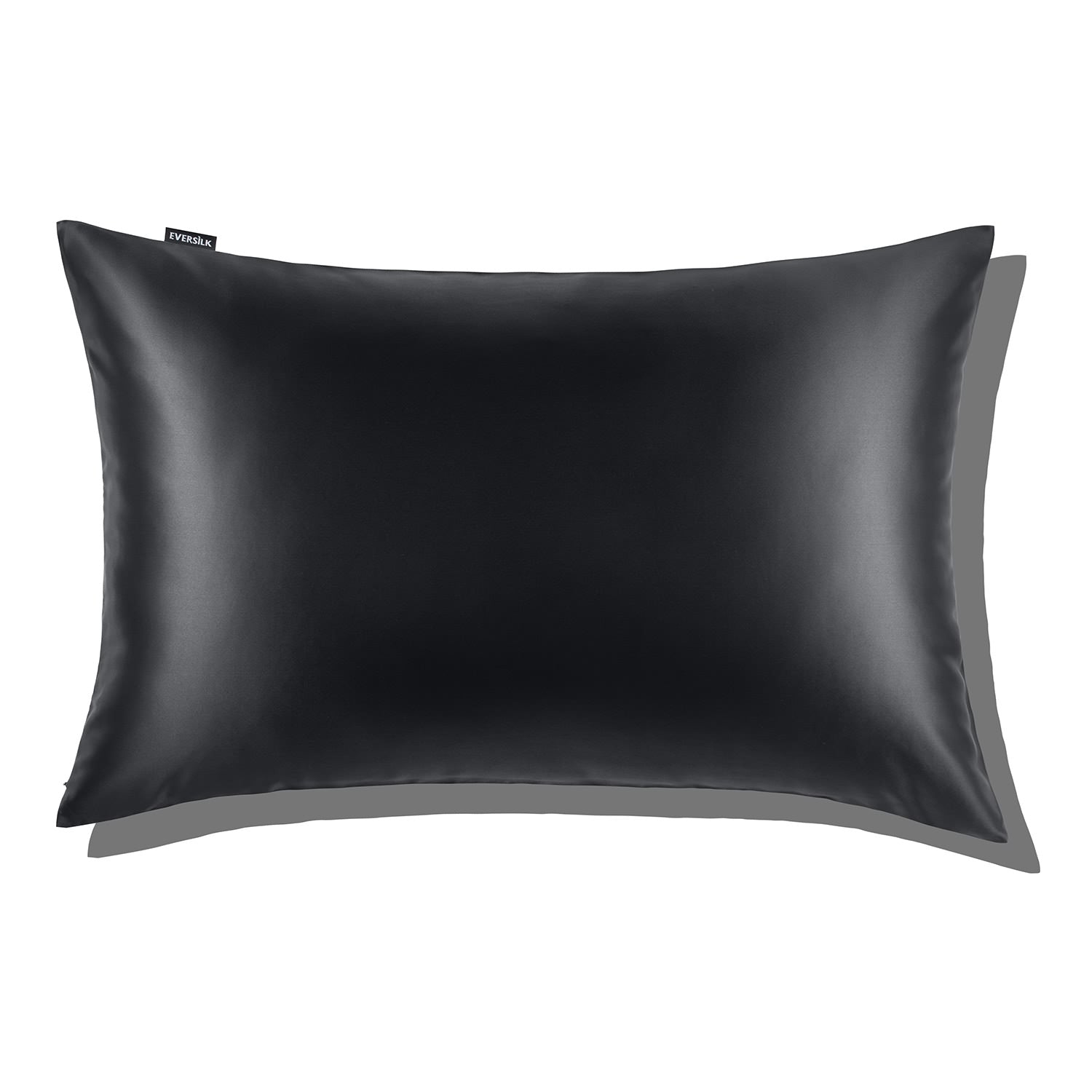 EVERSILK Black Silk Pillowcase for Hair and Skin - 100% Mulberry Silk - 22 Momme, 6A Grade with Zipper