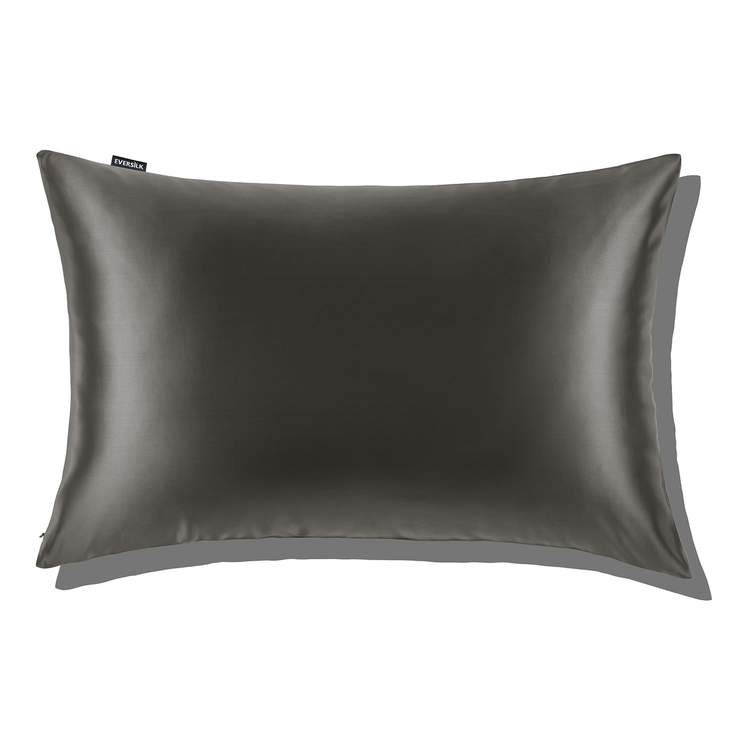 EVERSILK Dark Grey Silk Pillowcase for Hair and Skin - 100% Mulberry Silk - 22 Momme, 6A Grade with Zipper