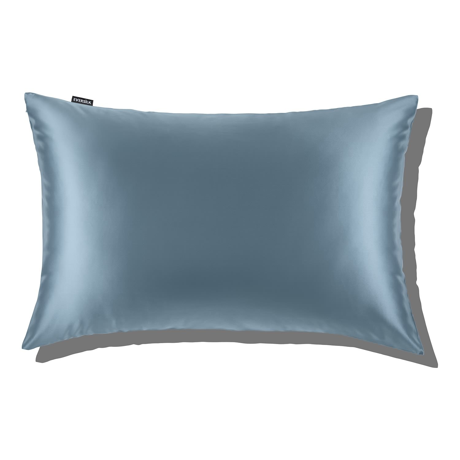 EVERSILK Haze Blue Silk Pillowcase for Hair and Skin - 100% Mulberry Silk - 22 Momme, 6A Grade with Zipper