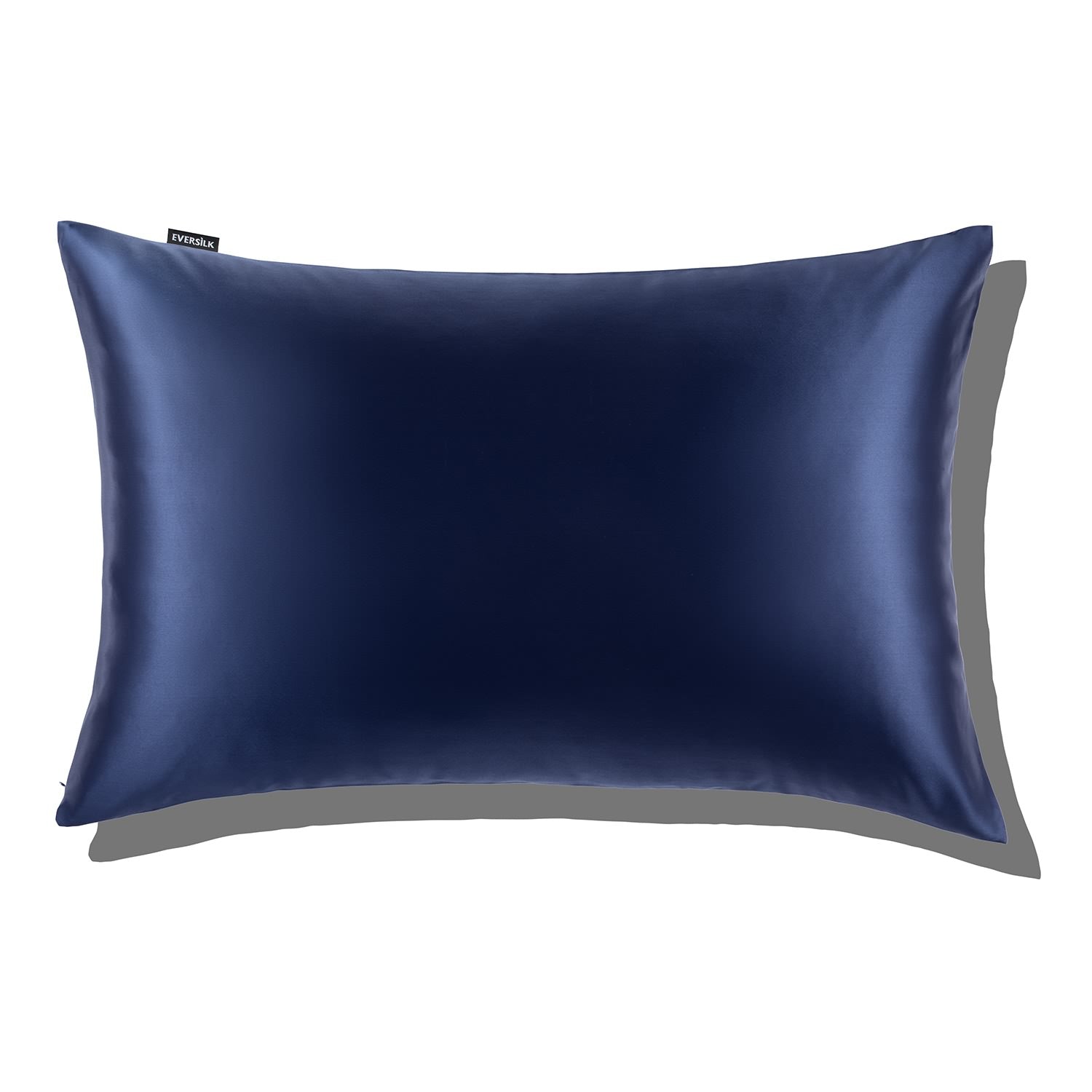 EVERSILK Navy Silk Pillowcase for Hair and Skin - 100% Mulberry Silk - 22 Momme, 6A Grade with Zipper