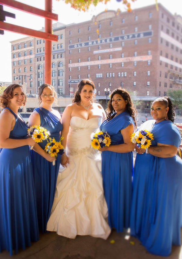 72Styles Royal blue Infinity Bridesmaids Dress