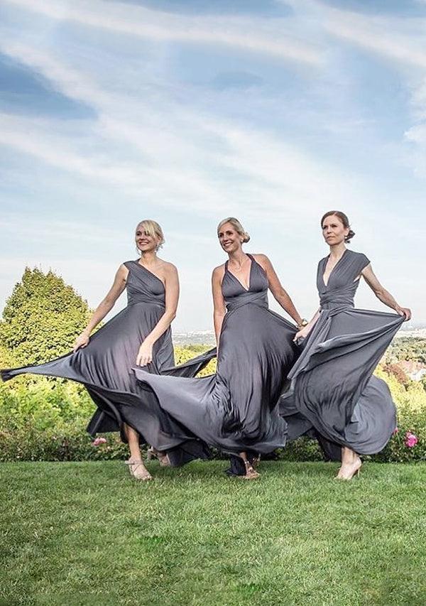 Buy Charcoal Grey Infinity Dress, Multiway Dress - InfinityDress.com