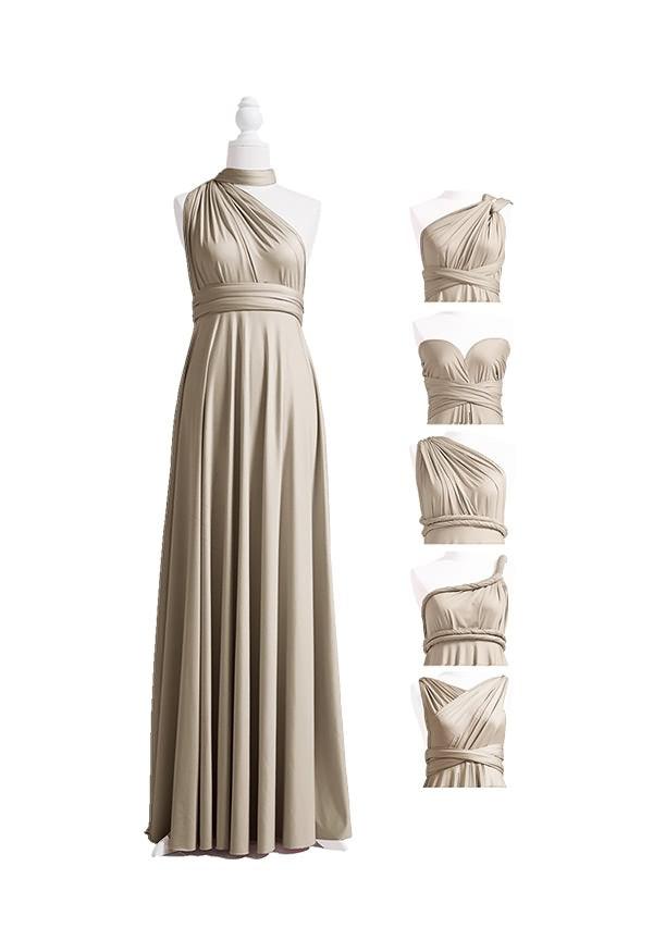 Buy Taupe Infinity Dress, Multiway Dress - InfinityDress.com