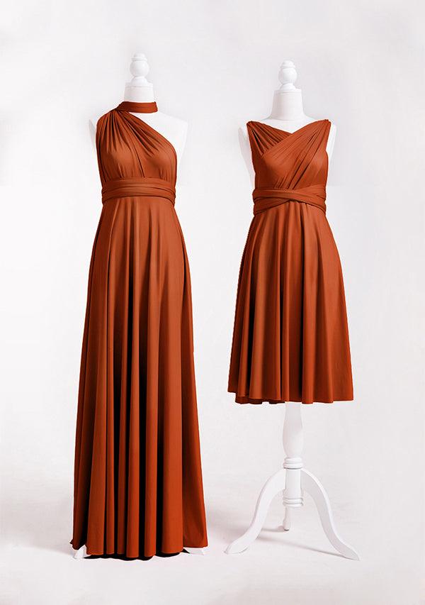 Burnt Orange Multiway Infinity Dress - InfinityDress.com